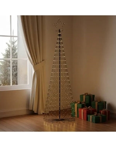 Светящаяся электрическая фигура Елка 401 светодиодов h210 см Kreaforta