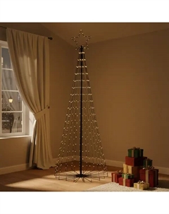 Светящаяся электрическая фигура Елка 593 светодиодов h250 см Kreaforta