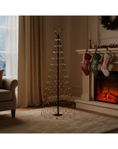 Светящаяся электрическая фигура Елка 219 светодиодов h150 см Kreaforta