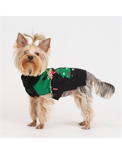 Свитер новогодний для кошек и собак, S, черный Petmax