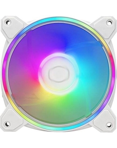 Вентилятор MasterFan MF120 Halo2 120мм, 4-pin, 2050об/мин, 27 дБ, ARGB, белый, Ret Cooler master