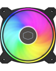 Вентилятор MasterFan MF120 Halo2 120мм, 4-pin, 2050об/мин, 27 дБ, ARGB, черный, Ret Cooler master