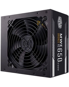 Блок питания MWE Bronze V3 Gen.5, 650Вт, 80 PLUS BRONZE, 120мм, черный, retail Cooler master