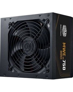 Блок питания MWE Bronze V3 Gen.5, 750Вт, 80 PLUS BRONZE, 120мм, черный, retail Cooler master