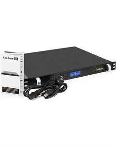 ИБП EXEGATE ServerRM UNL-1000.LCD.AVR.6C13.RJ.USB.1U, 1000ВA Exegate