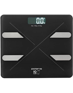 Напольные весы PWS 1898 IQ Home, до 180кг, цвет: черный Polaris