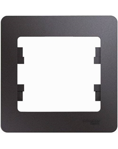 Рамка GSL001301 (GSL001301) накладная 1шт пластик графитовый Schneider electric