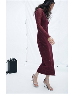 Платье макси с люрексом и стразами Befree