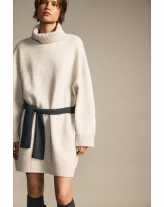 Платье-свитер с воротником в рубчик Befree