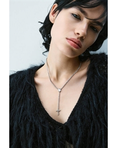 Цепочка с крестиком и стразами Befree