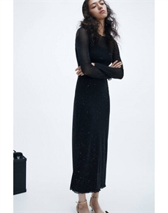 Платье макси с люрексом и стразами Befree