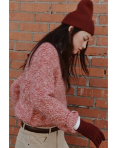 Шапка-бини вязаная в рубчик Befree