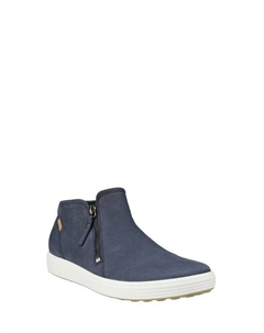 Ботинки из нубука с молниями Ecco