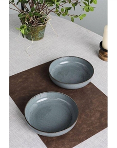 Набор из двух фарфоровых суповых тарелок Kolibri 21maison