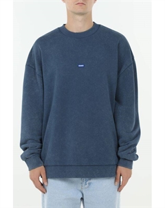 Свитшот хлопковый с логотипом Hugo blue