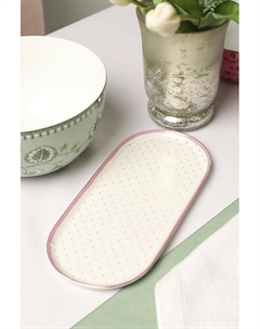 Блюдо овальное фарфоровое с принтом Jolie Pip studio