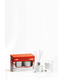 Ароматический набор из диффузора и свечи Вечер у камина Bago home