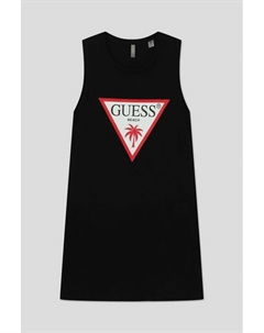 Сарафан хлопковый с логотипом Guess