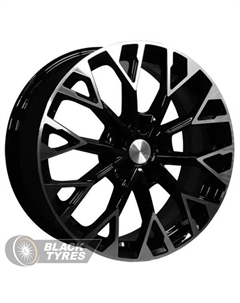 Литой диск KHW1718 7x17/5x108 D59.5 ET49, Черные Khomen wheels