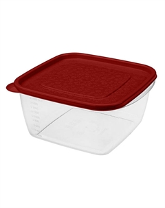 Контейнер для продуктов Арт-Декор 2,1л 19х18,5х9см квадратный пластик Phibo