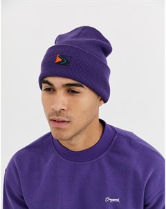 Фиолетовая шапка бини Jack & jones