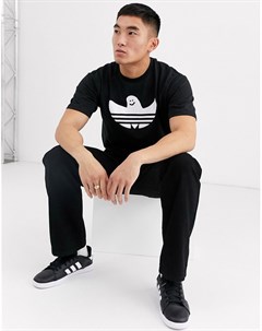 Черная футболка с логотипом shmoo Adidas skateboarding