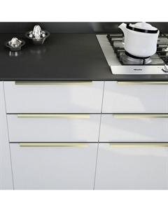 Ручка rt001au, l=600 мм, м/о 480 мм, цвет сатиновое золото Cappio