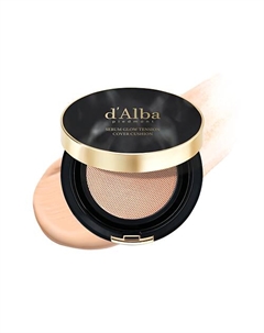 Тональный кушон для лица Serum Glow Tension Cover Cushion D'alba