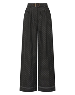 Брюки изо льна и шелка Zimmermann