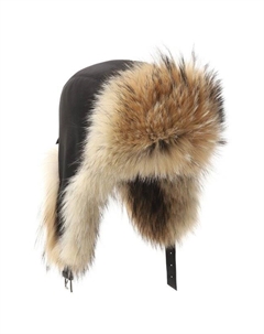 Шапка-ушанка Майкл из меха койота Furland
