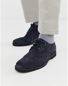 Темно синие кожаные туфли на шнуровке Timberland