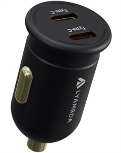 Зарядное устройство автомобильное Lyambda LS-СC35 USB type-С+С