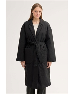 Куртка утепленная с отложным воротником и поясом Tom tailor