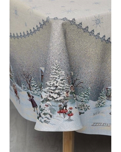 Скатерть из гобелена с принтом Yard activities 21maison