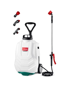 Аккумуляторный опрыскиватель ОПС-16К, 16 л, колеса Зубр