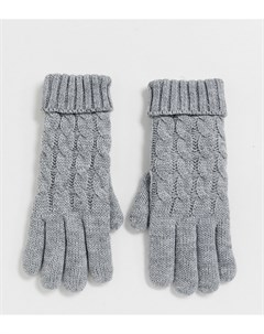 Серые вязаные перчатки эксклюзивно от Stitch & pieces