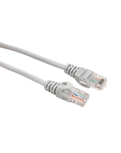 Патч-корд UTP кат.5e, 0.5 м, RJ45-RJ45, серый, CU, TERACOM PRO (TRP-5EUTP-PVC-05M-GY) Ekf