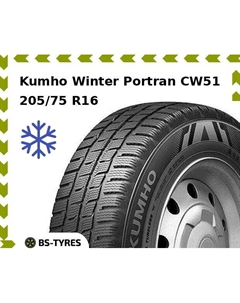 Зимние шины Kumho Winter Portran CW51 205/75 R16C 110R