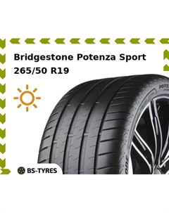 Летние шины Bridgestone Potenza Sport 265/50 R19 110Y