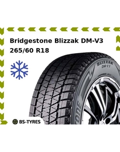 Зимние шины Bridgestone Blizzak DM-V3 265/60 R18 110R