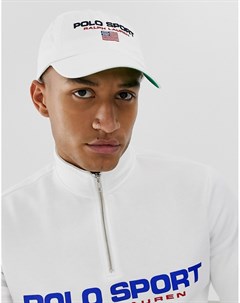 Белая спортивная бейсболка с логотипом capsule Polo ralph lauren