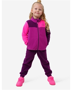 Комплект флисовый для девочки: куртка, брюки, Розовый Playtoday