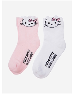 Носки для девочек, 2 пары в комплекте, Мультицвет Playtoday