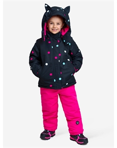 Комплект зимний для девочек: куртка, полукомбинезон, Мультицвет Playtoday