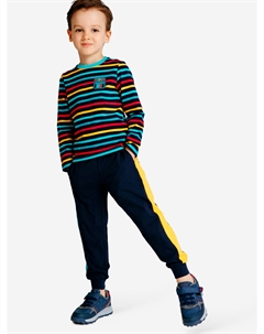 Комплект для мальчика: лонгслив, брюки, Мультицвет Playtoday