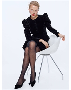 Капроновые колготки с россыпью страз Sela