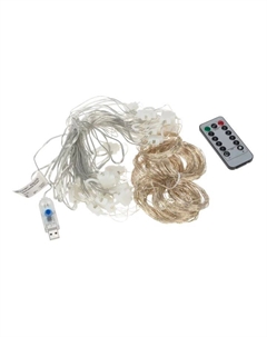 Гирлянда NEON-NIGHT 315-996 дождь из росы 6х3 м, 600 LED, теплый белый, IP20, USB + пульт управления Neon-night