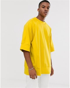 Желтая фактурная oversize футболка Noak