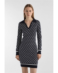 Платье вязаное облегающего кроя с принтом Guess