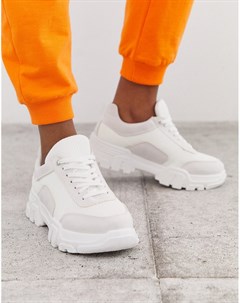 Белые кроссовки на массивной подошве Simmi London Max Simmi shoes